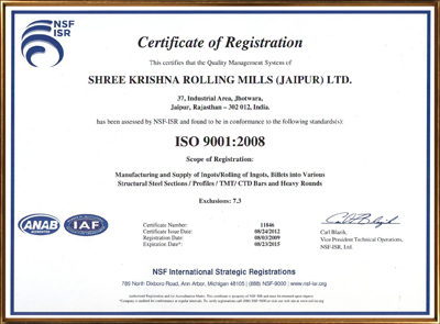Certificate of Registration